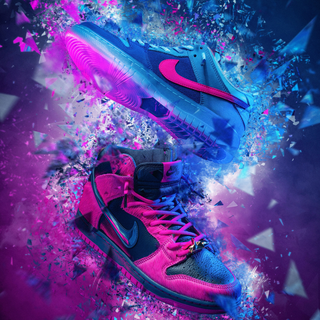 Pink Nike shoes wallpaper