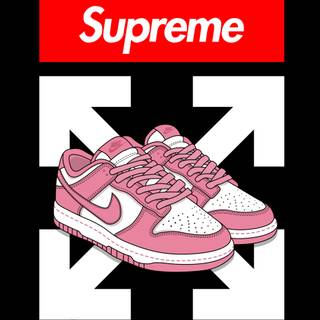 Pink Nike shoes wallpaper