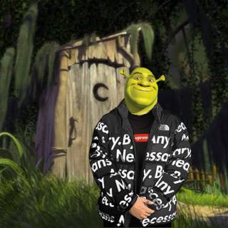 Drip Shrek wallpaper