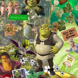 Drip Shrek wallpaper