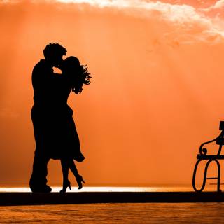 4k kissing wallpaper