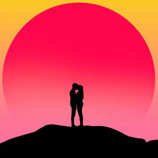 4k kissing wallpaper