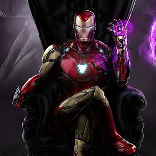 Iron Man and Thanos 4k wallpaper