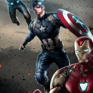 iPhone 4k cartoon Avengers wallpaper