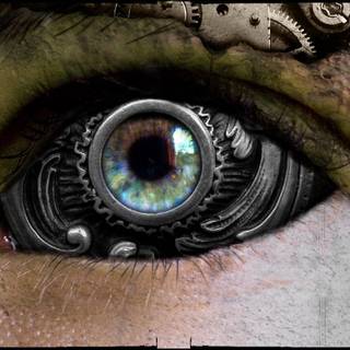 Mechanical eye wallpaper