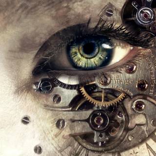Mechanical eye wallpaper