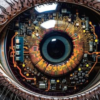 Mechanical eye wallpaper