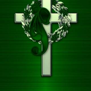 Jesus green wallpaper