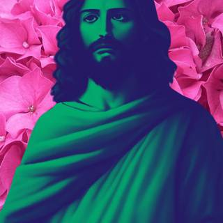 Jesus green wallpaper