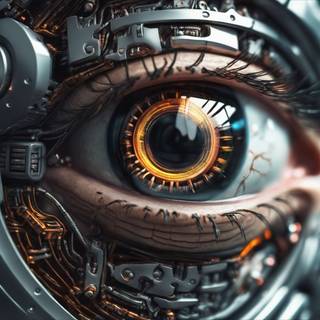 Mechanical eye wallpaper