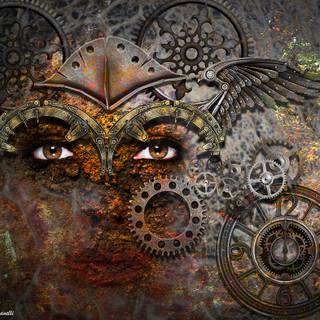 Mechanical eye wallpaper