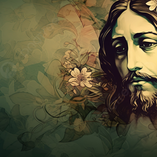 Jesus green wallpaper
