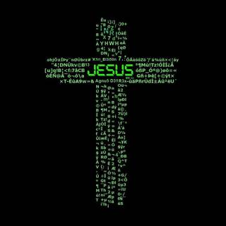 Jesus green wallpaper