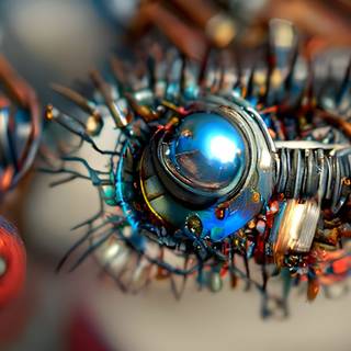 Mechanical eye wallpaper