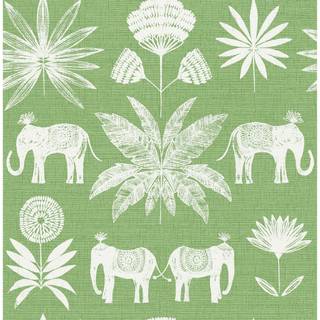 Green elephant wallpaper