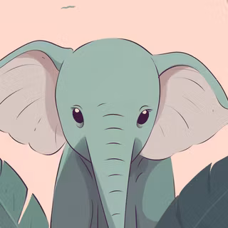 Green elephant wallpaper
