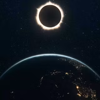 Solar eclipse iPhone wallpaper