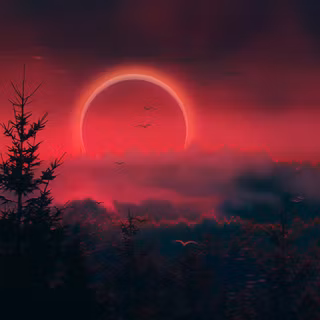 Solar eclipse iPhone wallpaper