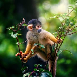 Squirrel monkey wallpaper