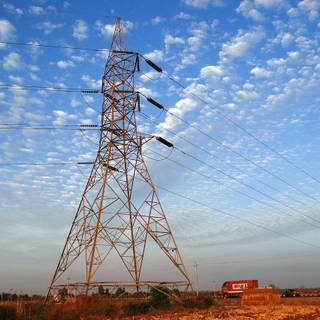 Electric tower wallpaper