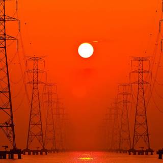 Electric tower wallpaper