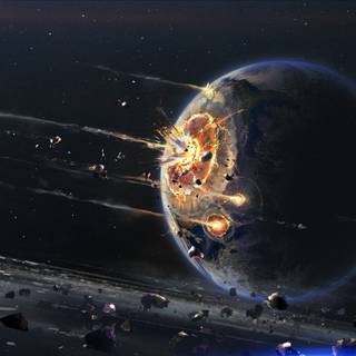 Planet destruction wallpaper
