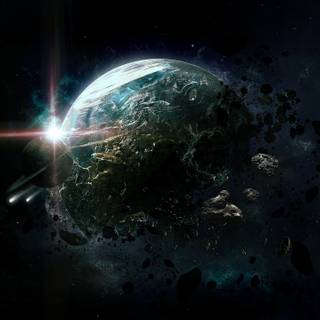 Planet destruction wallpaper