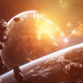 Planet destruction wallpaper