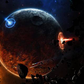 Planet destruction wallpaper