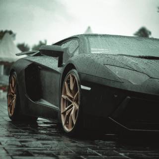 Rain car phone wallpaper