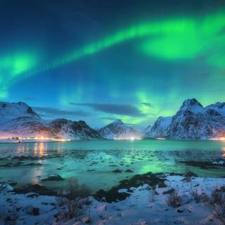 Aurora winter wallpaper