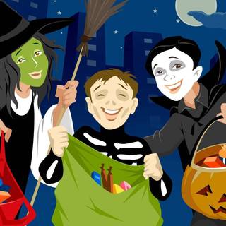 Happy Halloween kids wallpaper