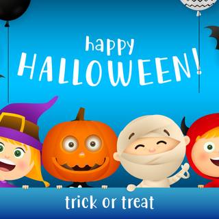 Happy Halloween kids wallpaper
