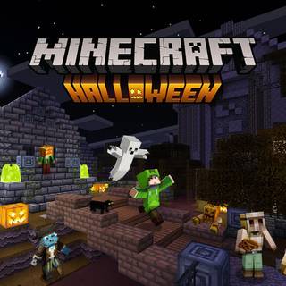 Minecraft Halloween PC wallpaper