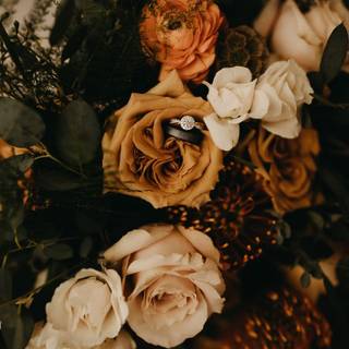 Autumn wedding flowers wallpaper