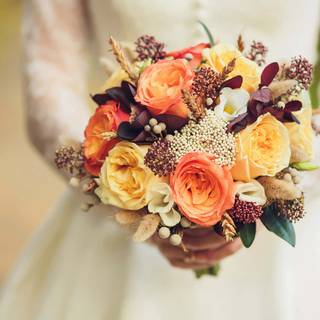 Autumn wedding flowers wallpaper