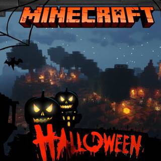 Minecraft Halloween PC wallpaper