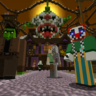 Minecraft Halloween PC wallpaper