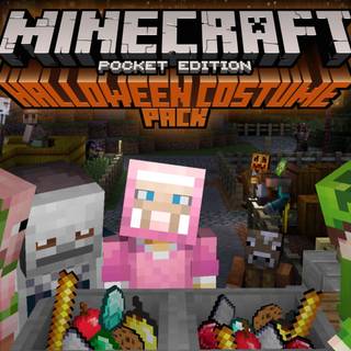 Minecraft Halloween PC wallpaper