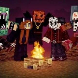 Minecraft Halloween PC wallpaper