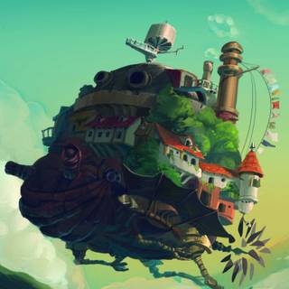 Howl's Moving Castle phone wallpaper