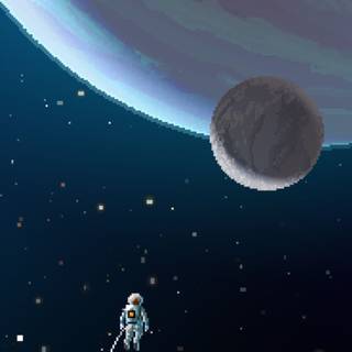 Pixel art iPhone wallpaper