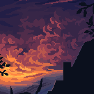 Pixel art iPhone wallpaper