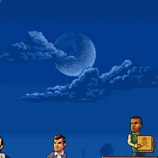 Pixel art iPhone wallpaper