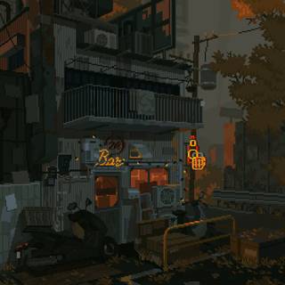 Pixel art iPhone wallpaper