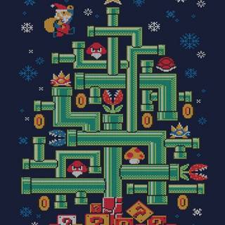 Pixel art iPhone wallpaper