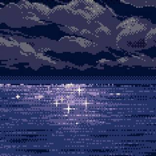 Pixel art iPhone wallpaper