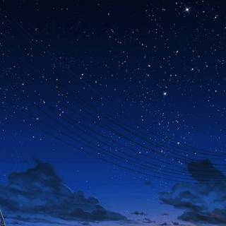 Anime night iPhone wallpaper