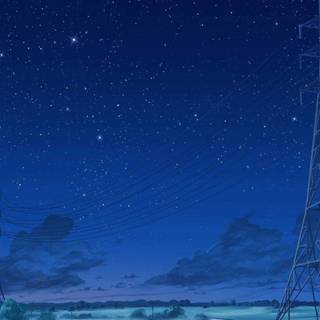 Anime night iPhone wallpaper