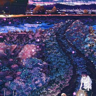 Anime night iPhone wallpaper